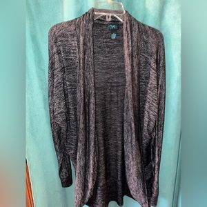 Cardigan two toned gray